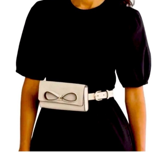 Kate Spade White Bow Belt Bag - Picture 3 of 8